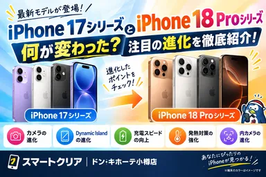 iPhone17との違い AI生成 小樽